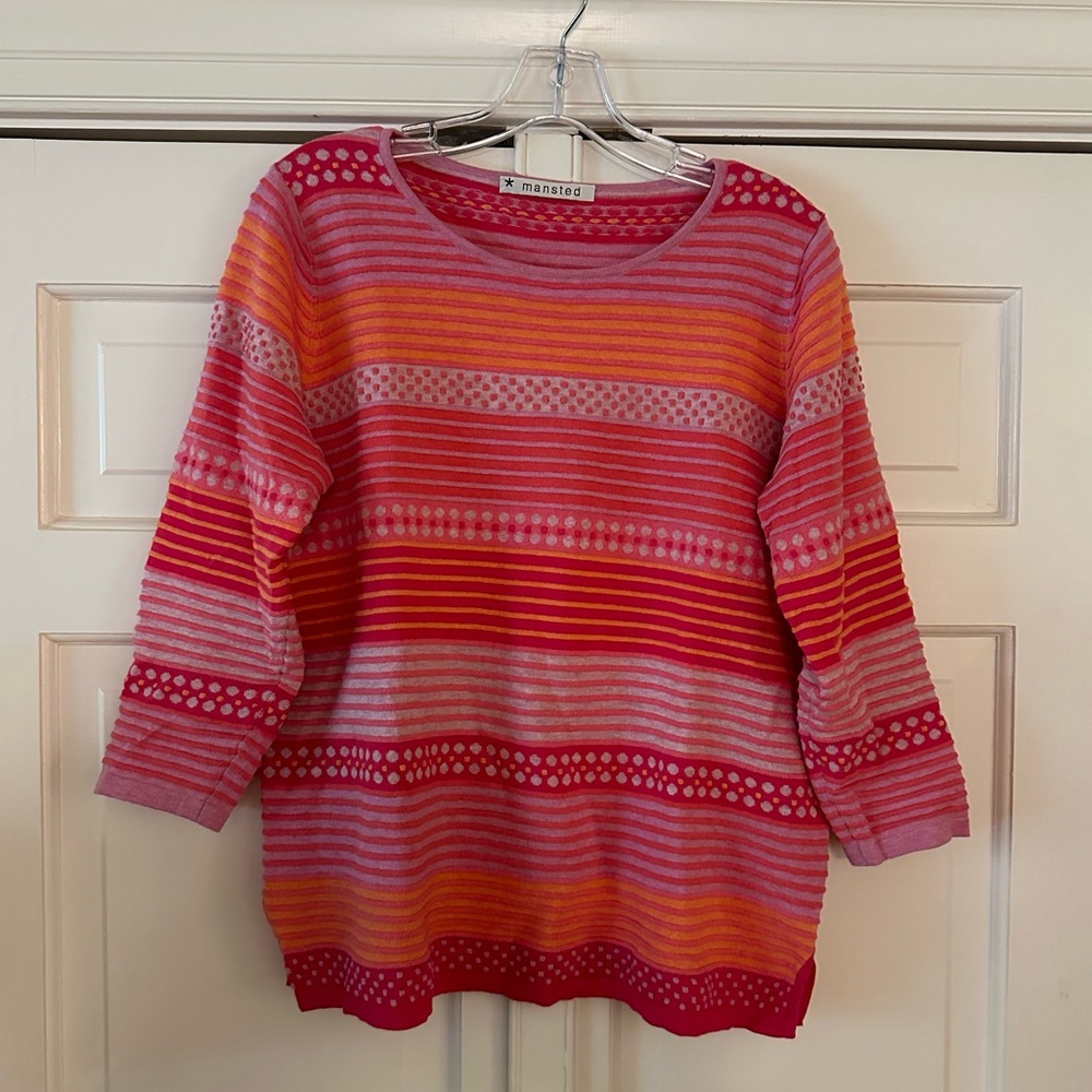 Mansted pink and orange sweater